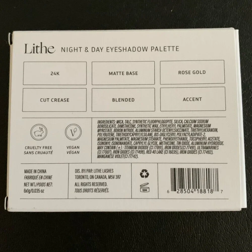 Night & Day Eyeshadow Palette by Lithe